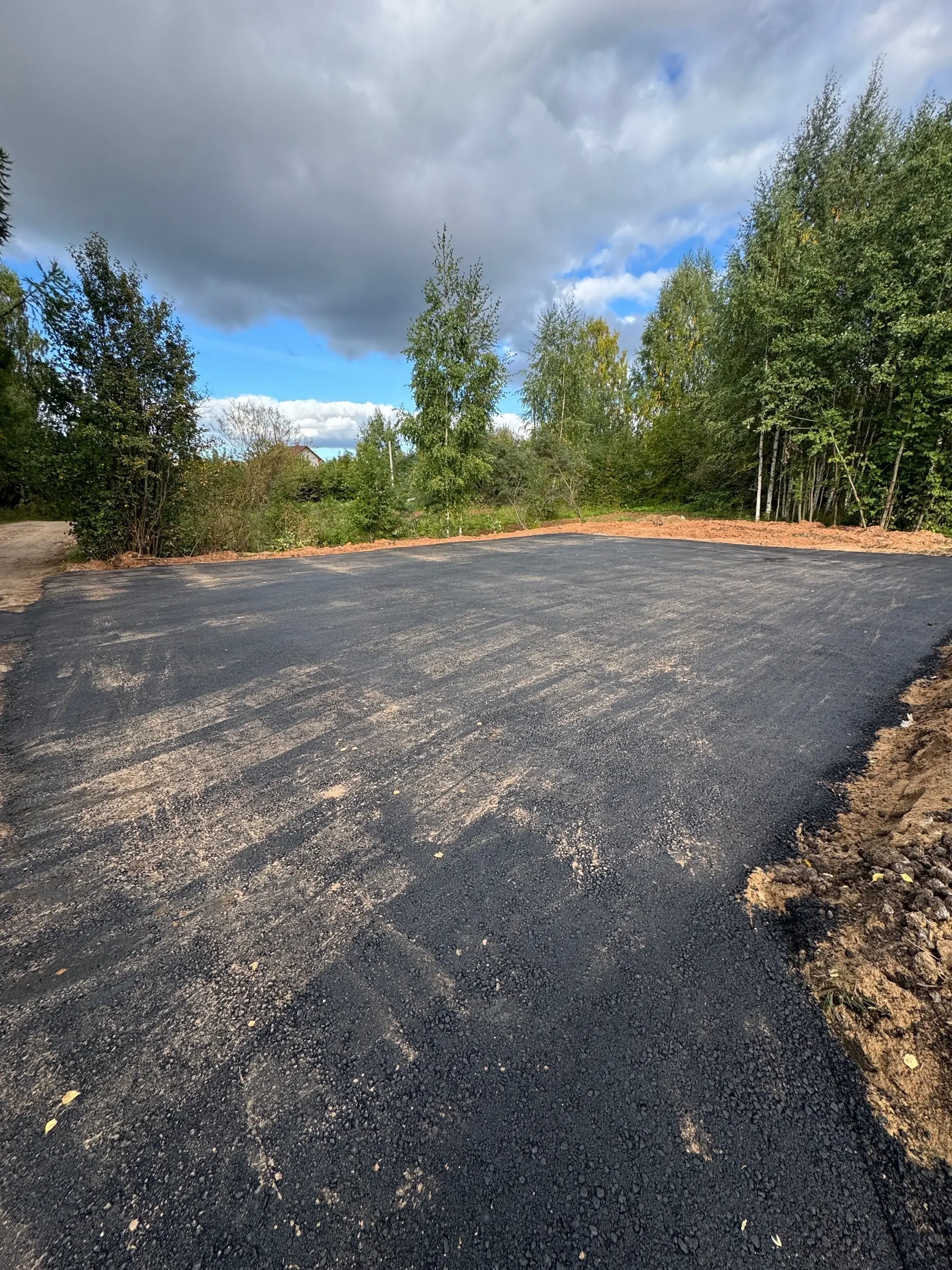 Подготовка основания под асфальтирование