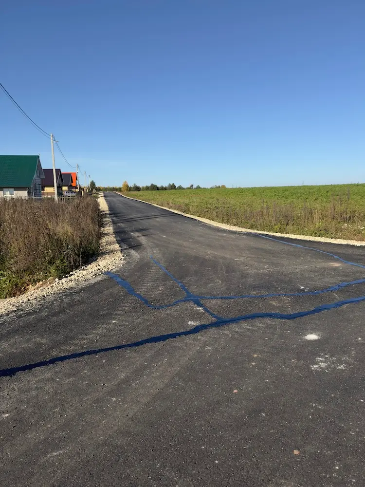 Проливка стыков горячим битумом